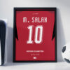 Mo Salah World Cup Jersey - Framed Football Poster