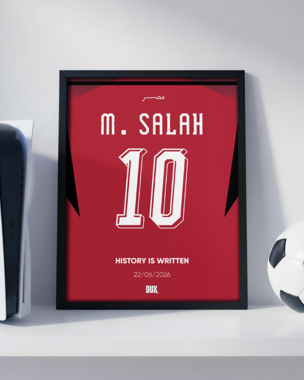 Mo Salah World Cup Jersey - Framed Football Poster