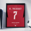 Trezeguet World Cup Jersey - Framed Football Poster