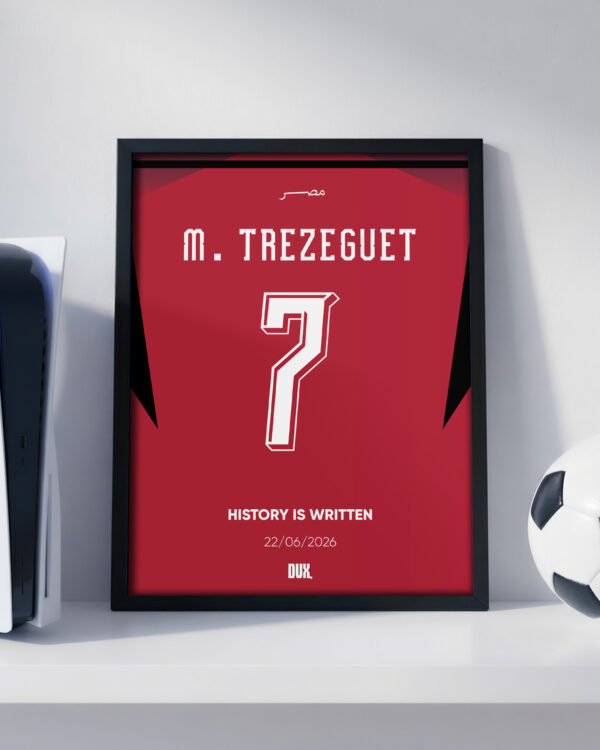 Trezeguet World Cup Jersey - Framed Football Poster