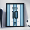 Lionel Messi World Cup Jersey - Framed Football Poster