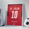 Mo Salah World Cup Jersey - Framed Football Poster