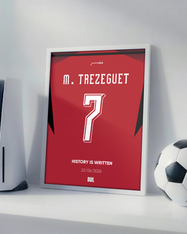 Trezeguet World Cup Jersey - Framed Football Poster