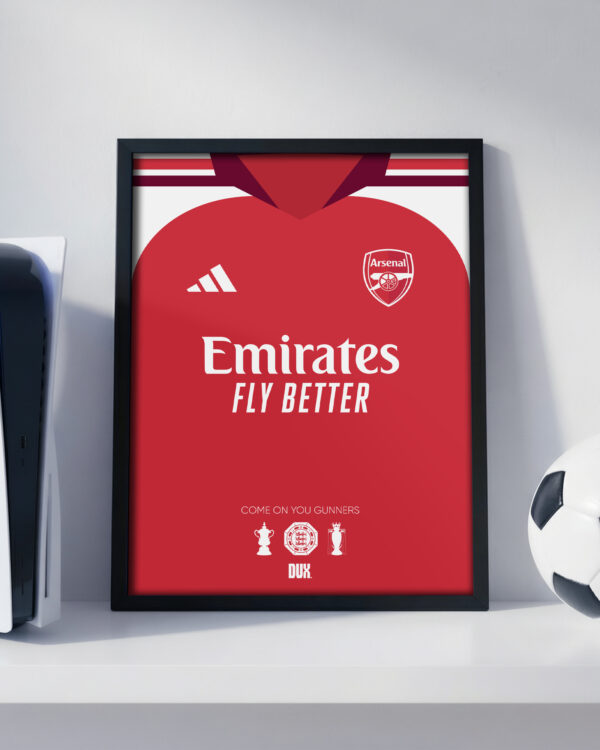 Arsenal 2027 Home Jersey - Framed Football Poster