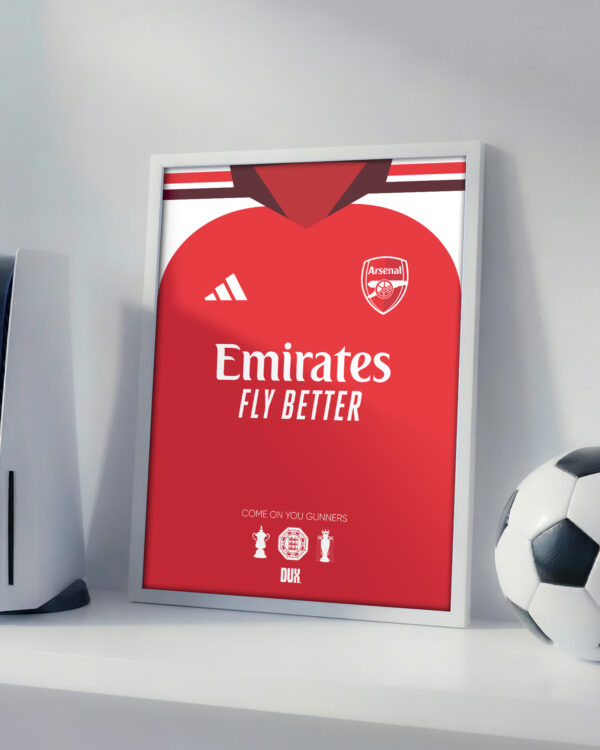 Arsenal 2027 Home Jersey - Framed Football Poster
