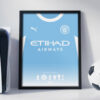 Manchester City 2027 Home Jersey - Framed Football Poster