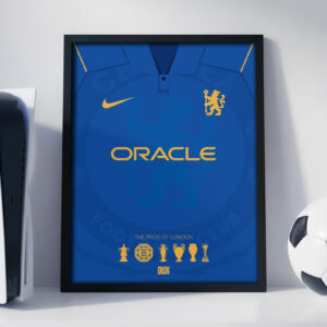Chelsea-2027 Chelsea 2027 Home Jersey - Framed Football Poster