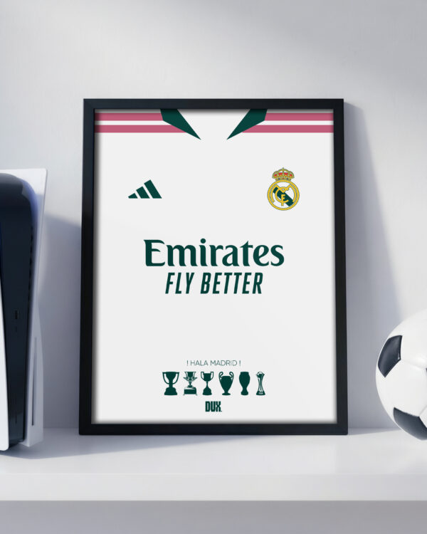 Real Madrid 2027 Home - Jersey Framed Football Poster