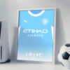 Manchester City 2027 Home Jersey - Framed Football Poster