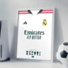 real-2027-white Real Madrid 2027 Home - Jersey Framed Football Poster