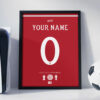 Manchester United 26/27 Customizable Jersey - Framed Football Poster