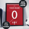 Manchester United 26/27 Customizable Jersey - Framed Football Poster