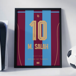 SALAH-TR10 Mohamed Salah 26/27 Home Jersey - Framed Football Poster